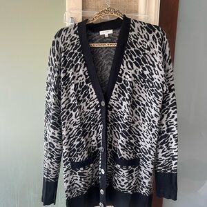 Equipment Black and Gray Knit Sweater